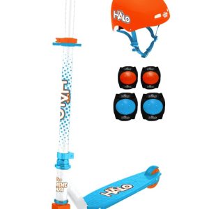 Halo 2 Wheel Scooter Combo Set - Xtreme Sour Orange - Scooter, Helmet and Pad Sets - Unisex
