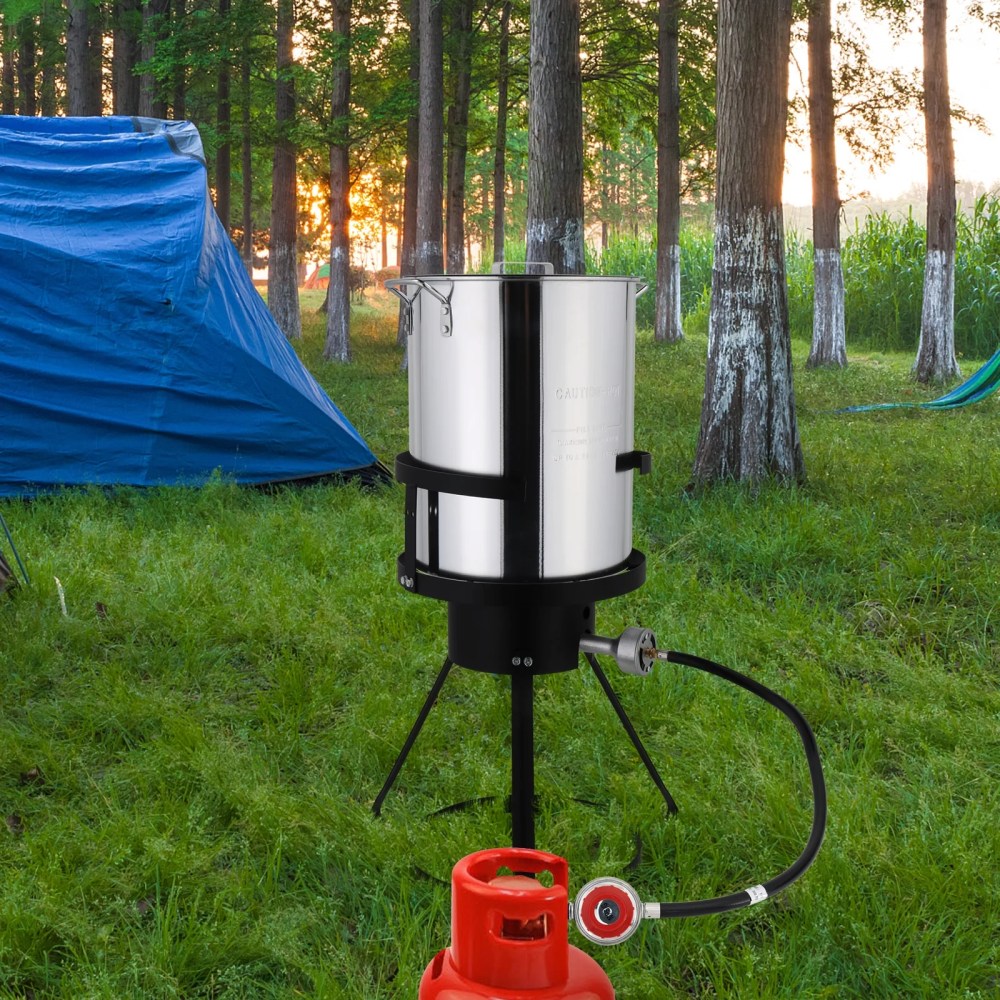 Ktaxon Propane Outdoor Fryer Aluminum Frying/Boiling Turkey Fryer Pot 30QT - Image 11