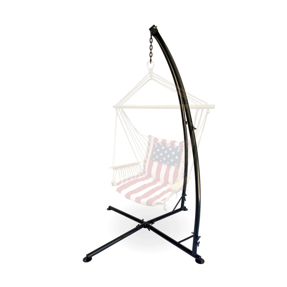 Hanging Chair Stand (Stand Only), Hammock Chair Stand for Indoor Outdoor, Heavy Duty 350 Lb Weight Capacity