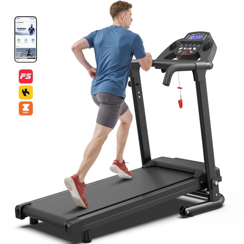 Aukfa Q30-5 Electric Treadmill with Incline 300 lb Capacity 7.5 mph Max Speed for Home Office