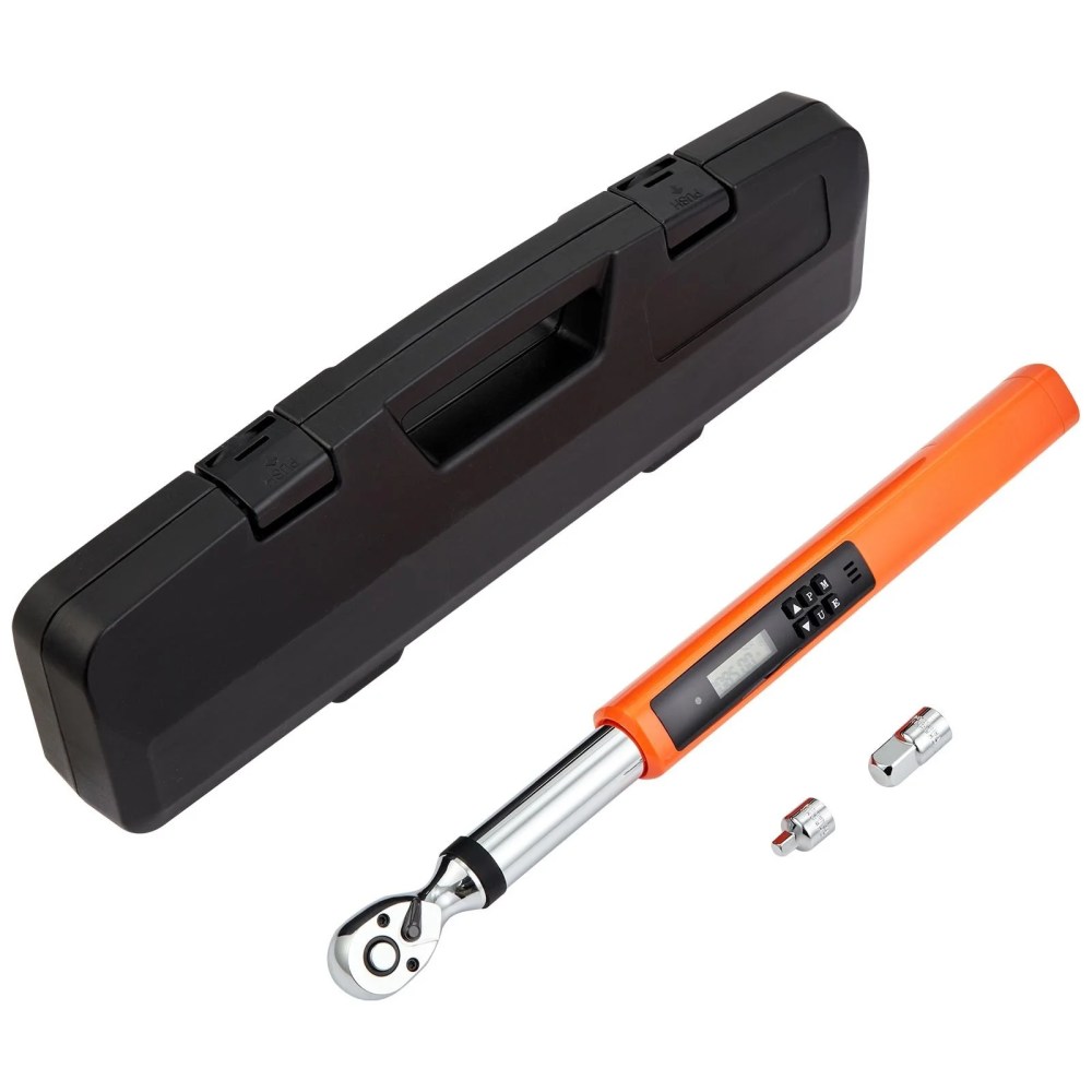 VEVOR Digital Torque Wrench,3/8" Drive Electronic Torque Wrench,Torque Wrench Kit 3.7-37ft.lb/5-50n.m Torque Range Accurate to 2,3-Mode Adjustable Torque Wrench Set with LED Buzzer Calibration