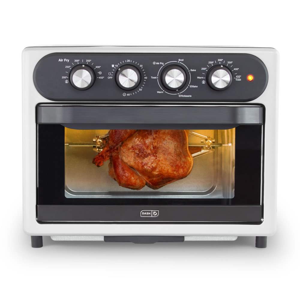 Dash Chef Series 24.3 qt Air Fryers,Silver - Non-Stick