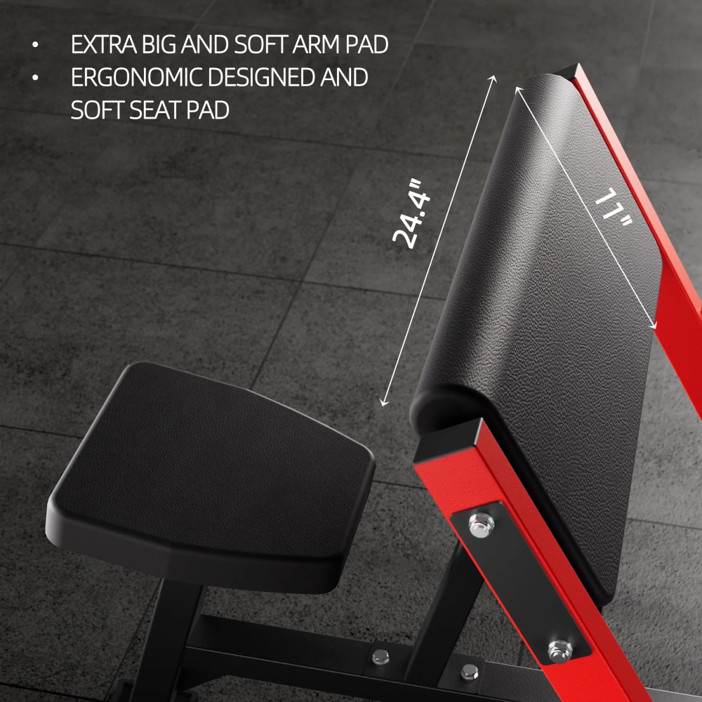 AOWINNOX Preacher Curl Bench, Tricep&Bicep Curl Machine, Arm Workout Equipment - Image 5
