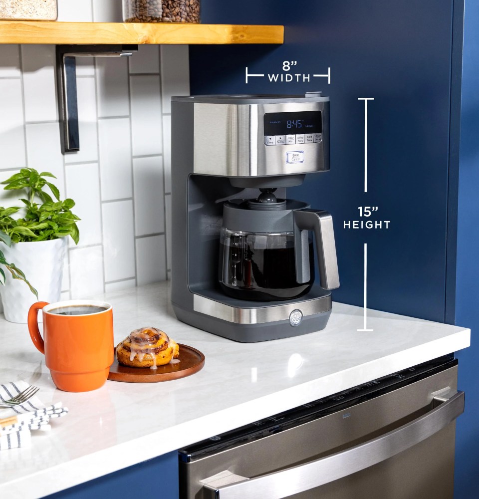 GE Stainless Steel 12-Cup Coffee Maker - Image 6