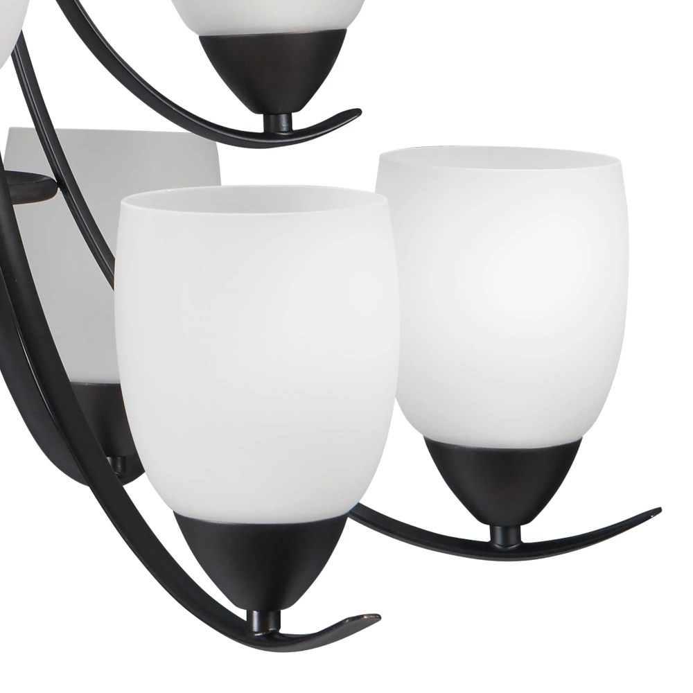 Mirror Lake Collection Nine Light Chandelier - Image 3