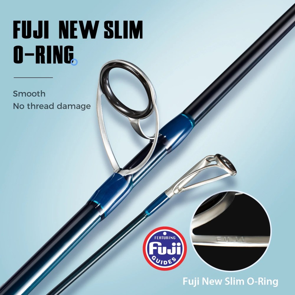 BERRYPRO Surf Spinning Rod Full Carbon Surf Fishing Rod with Fuji Guide 10" - Image 2