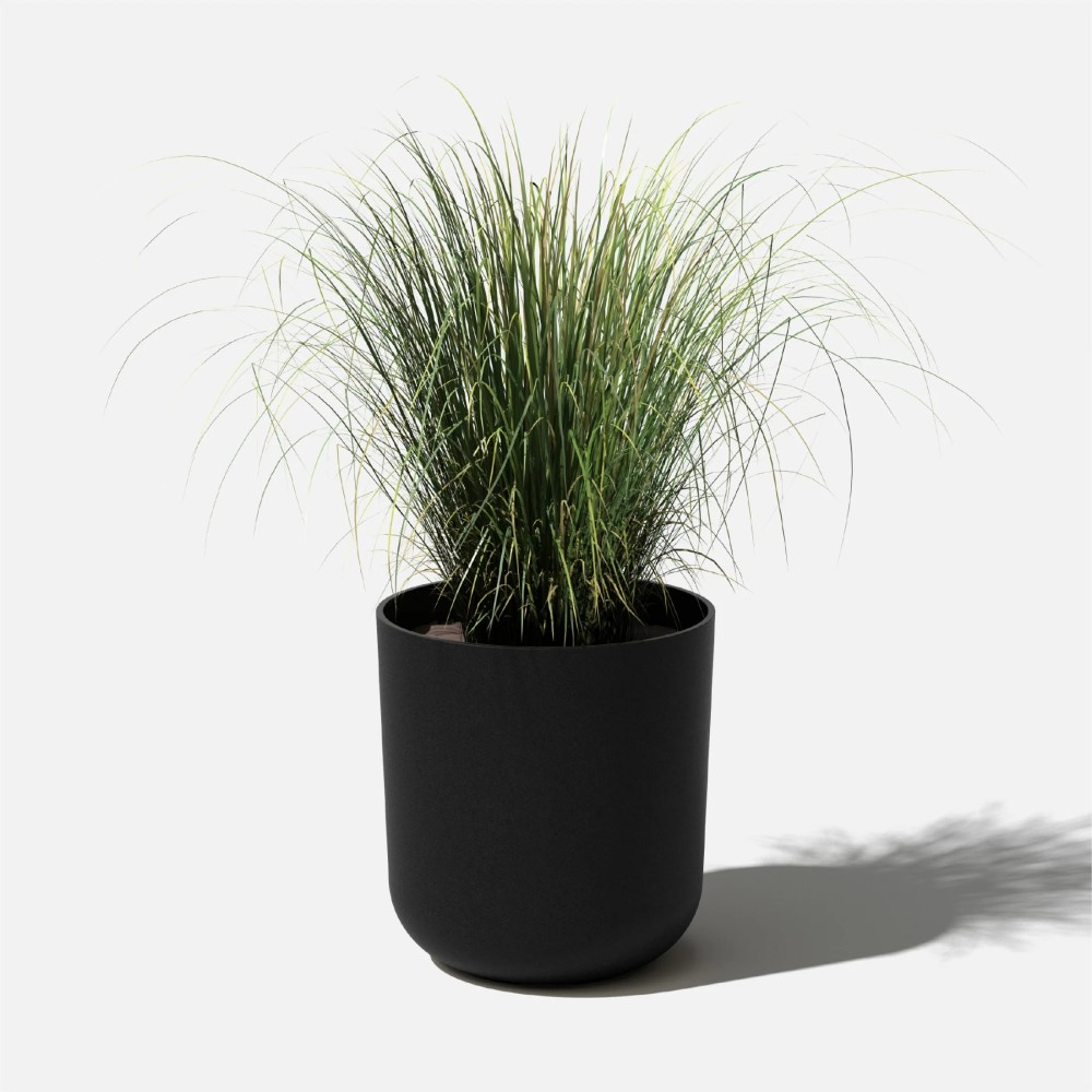 Veradek Mason Series Kona 20" Plastic-Stone Planter - Black - Image 6