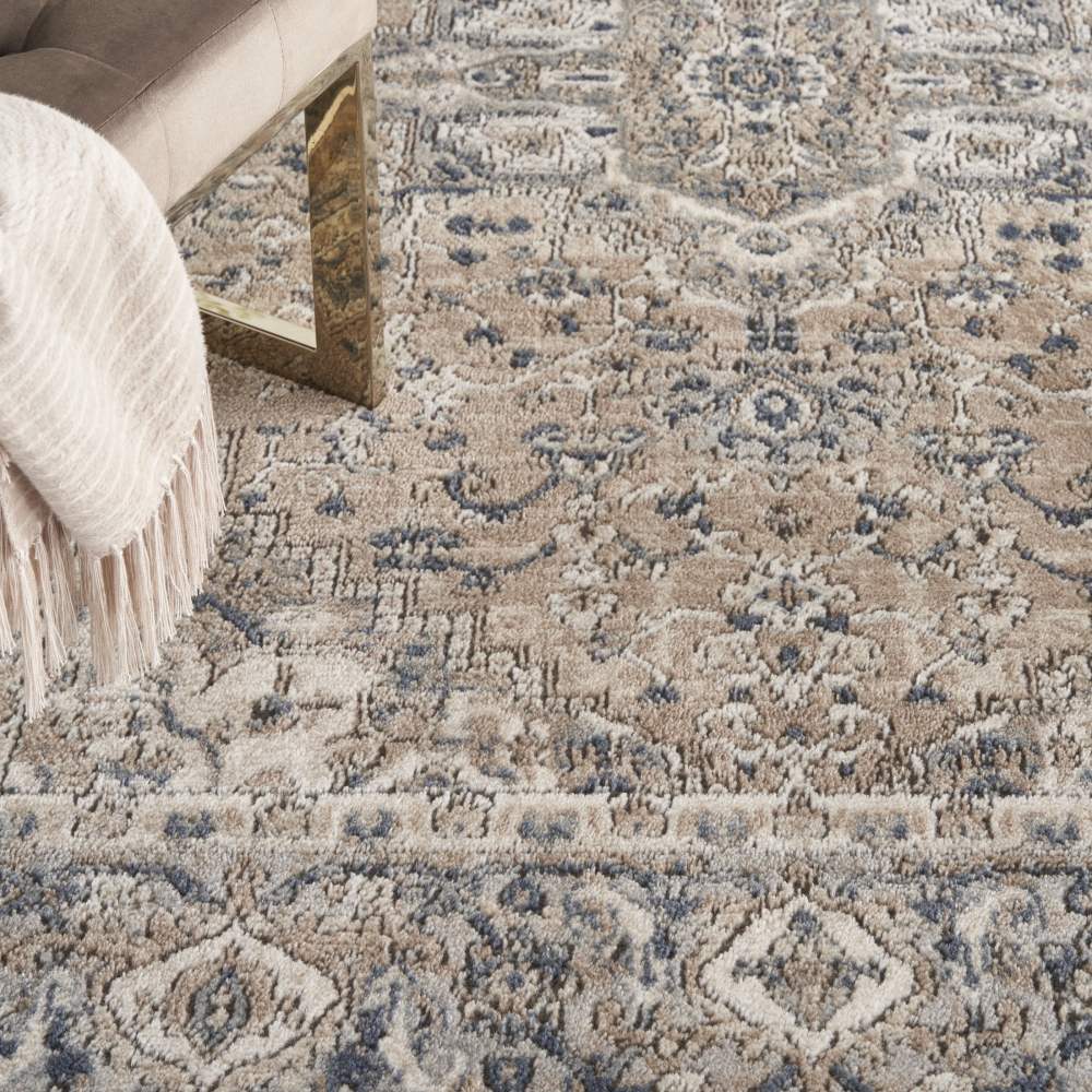 Nourison Concerto French country Beige/Grey 5'3" x 7'3" Area Rug, (57) - Image 3