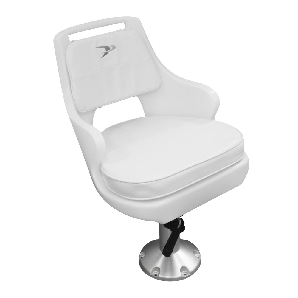 Wise 8WD015-710 Offshore Series Standard Pilot Chair Cushions with 15" Fixed Height Pedestal & Seat Slide Mount