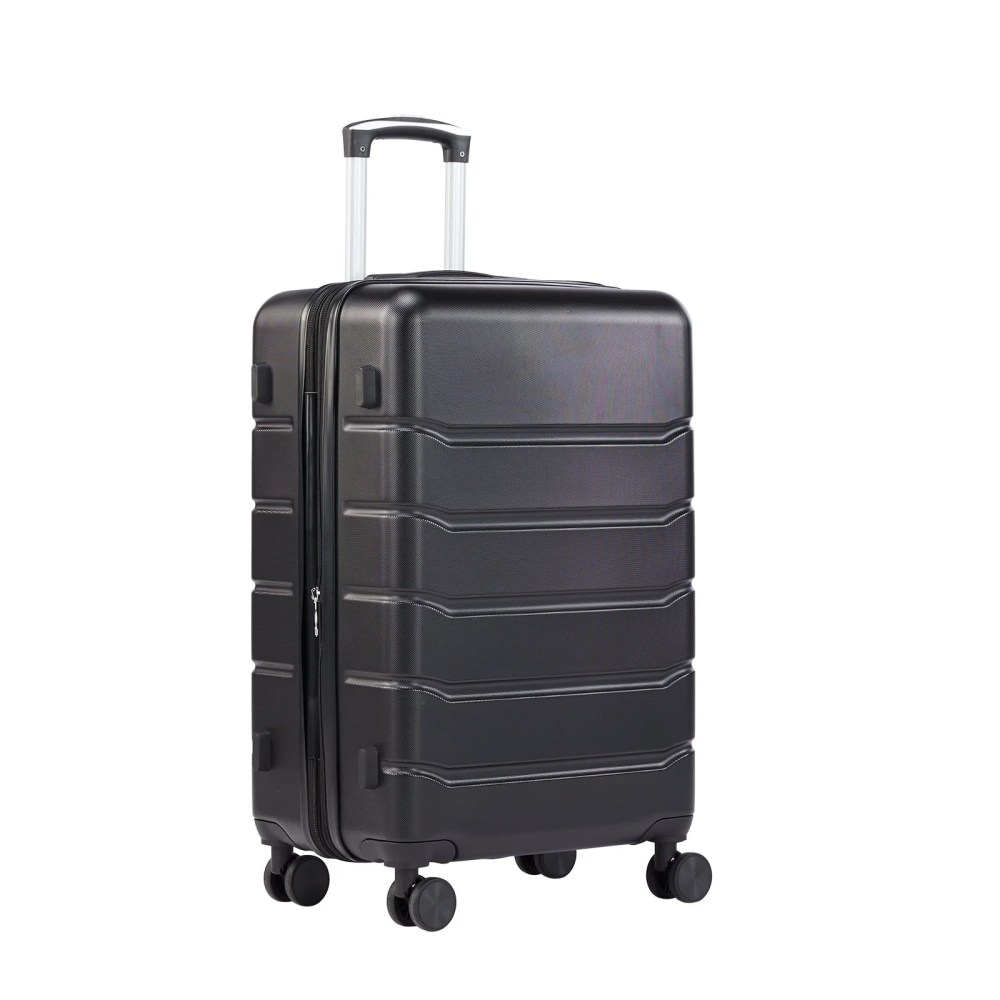 ZUNMOS 20" Carry on Luggage Hardside Suitcase with Spinner Wheels and TSA Lock,Lightweight,Black