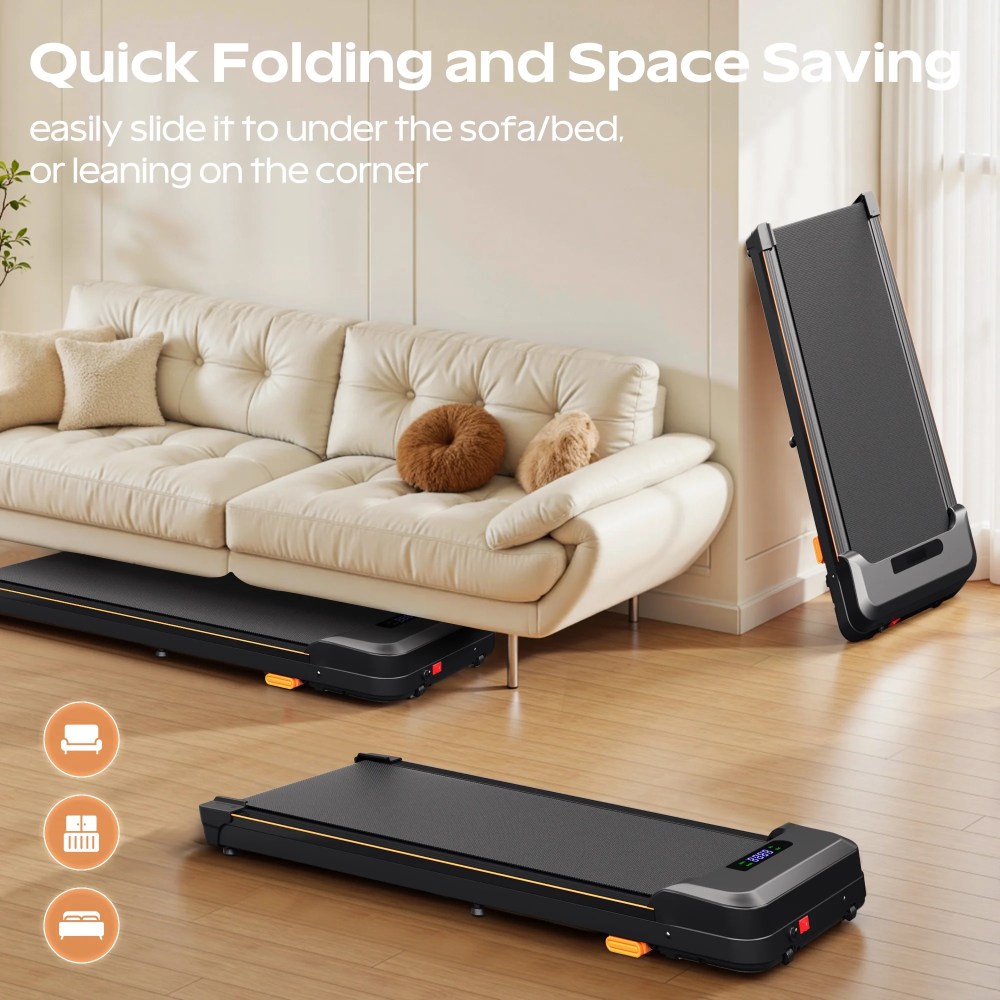 Primy Walking Pad with Incline, Portable Treadmill for Home, 4 in 1 Walking Pad Incline with Remote Control 300LB Capacity, 2.5HP Compact Treadmill with LED Display for Walking and Running - Image 4