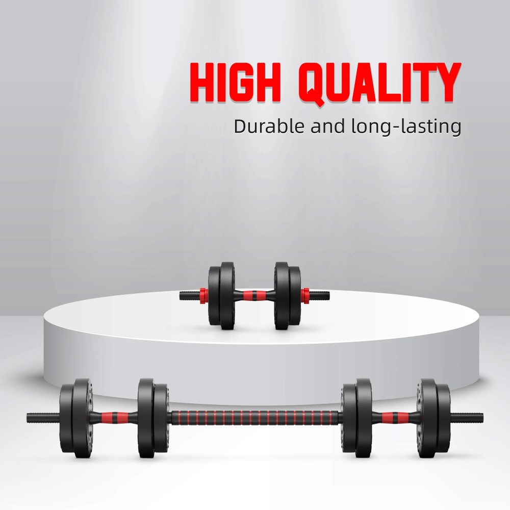 Signature Fitness Adjustable Dumbbell Set, Portable Design with Changeable Weight Plates and Non-Slip Handles for Home Gym Workouts - Image 6
