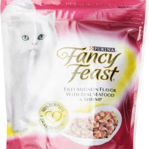 Purina Fancy Feast Filet Mignon With Real Seafood & Shrimp Cat Food 16 Ounce (Pack of 24)