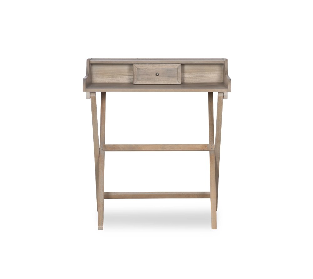 Linon Coy Folding Desk,34.25" Tall,Rustic Brown Finish - Image 15