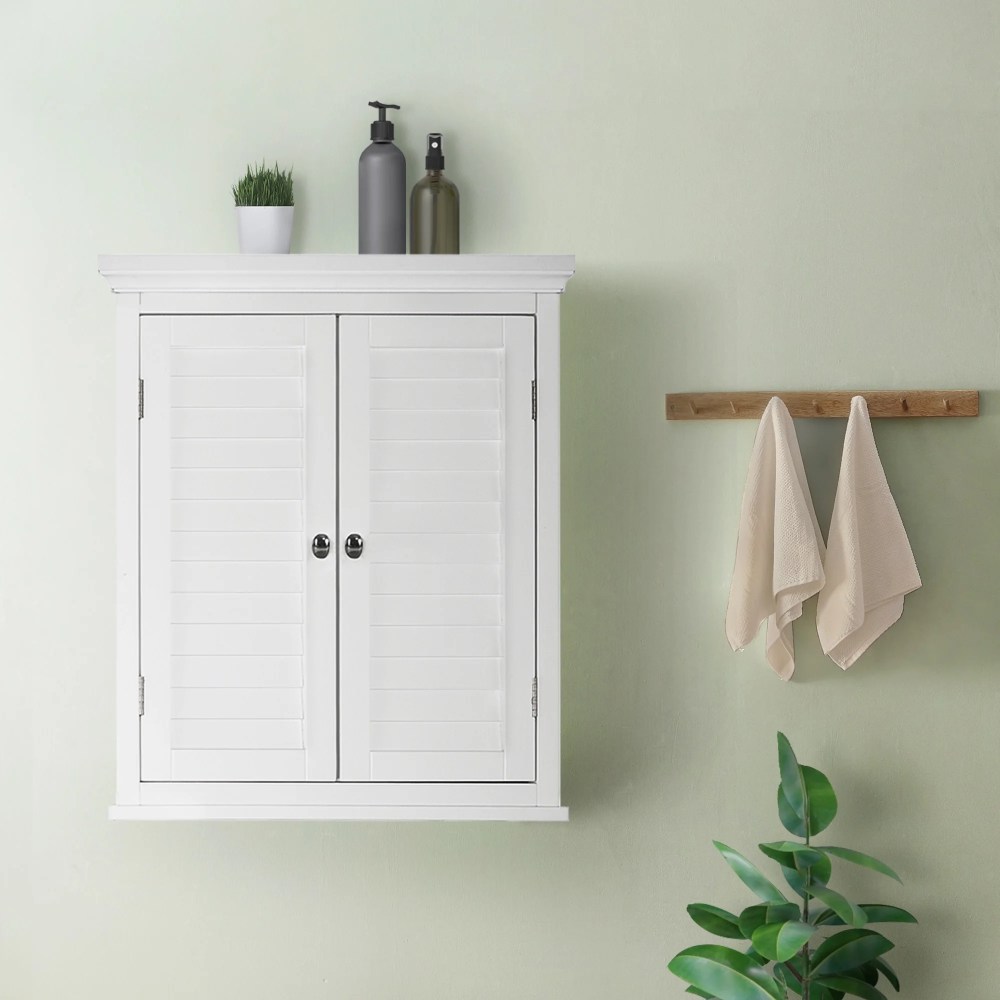 Teamson Home Glancy 20" x 24.02" Removable Wall Cabinet, White - Image 5