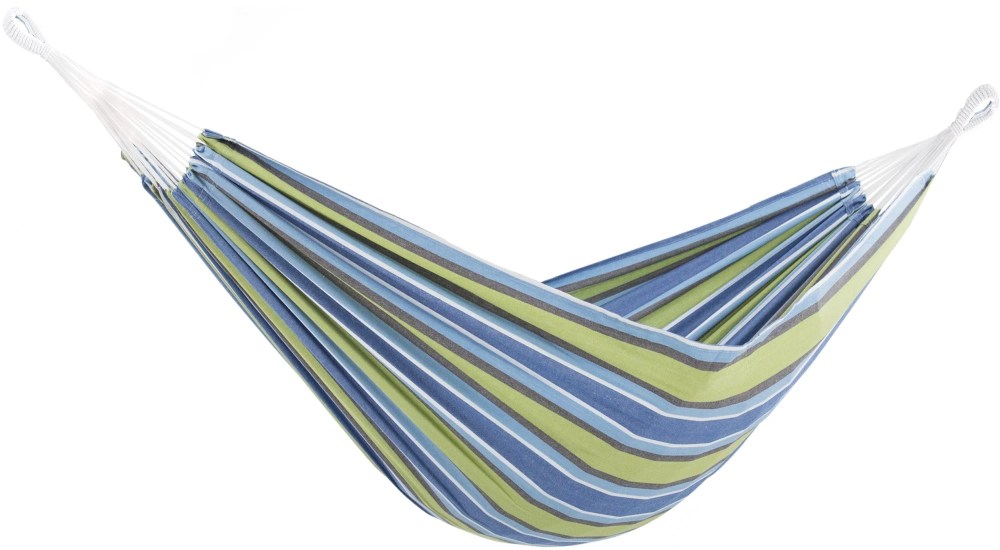 Vivere Double Brazilian Style Cotton Hammock - Oasis
