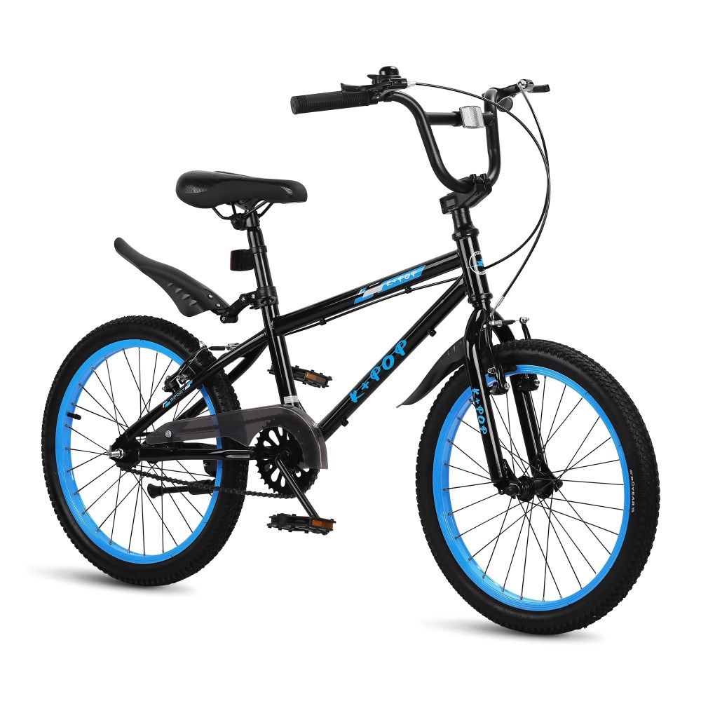 Bstjewey 20 Inch BMX Kids Bike, Adjustable Seat, Dual Brakes, Ages 7-12