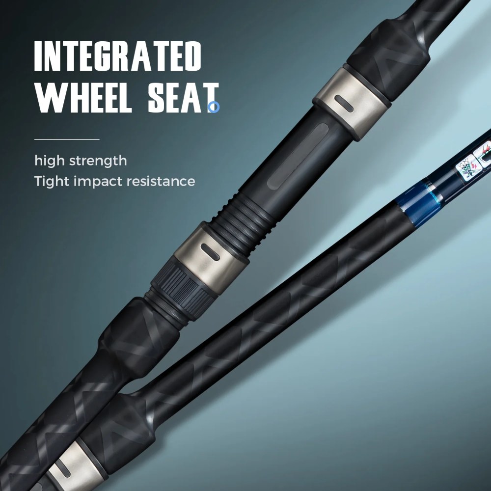 BERRYPRO Surf Spinning Rod Full Carbon Surf Fishing Rod with Fuji Guide 10" - Image 3