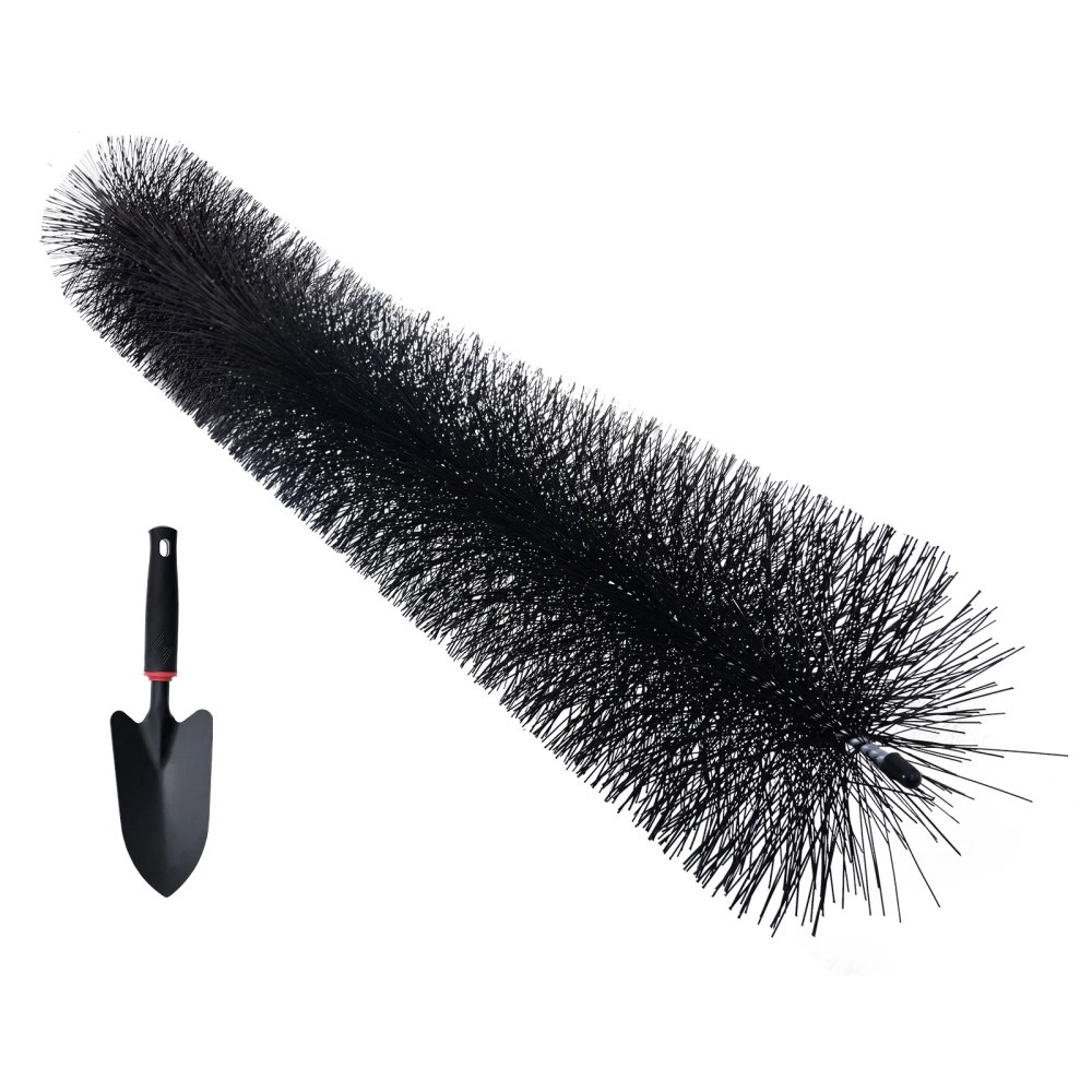 KFFKFF 60 ft Long Gutter Guard Brush Bristle Leaf Guard 5.25" Diameter