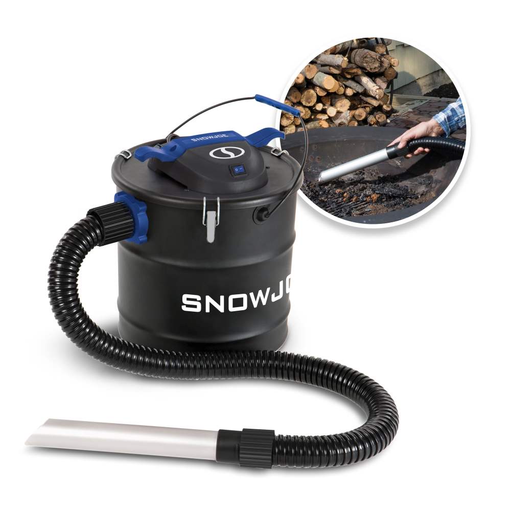 Snow Joe Bagless Corded Electric Ash Vacuum Cleaner with 4.8 Gallon Metal Canister,5-Amp