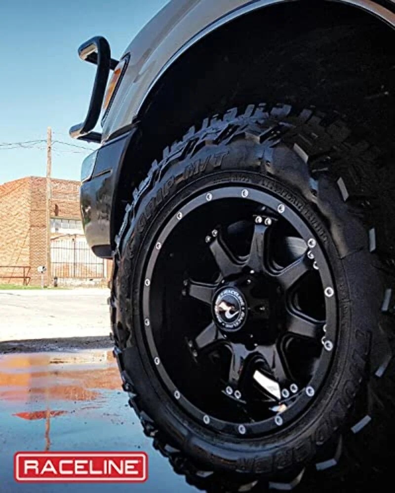 Raceline 991B-ASSAULT 17" Cast Aluminum Wheel, ASSAULT BLACK 17X9 8X6.5 -12mm (4.50"B/S) Fits select: 2003-2005 HUMMER H2, 2003-2008 DODGE RAM 3500 ST/SLT - Image 3