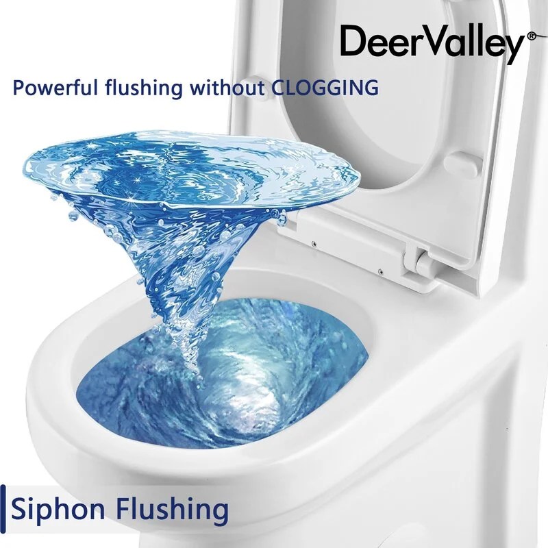 DeerValley Liberty DV-1F52812 Dual-Flush Elongated One-Piece Toilet (Seat Included) - Image 12