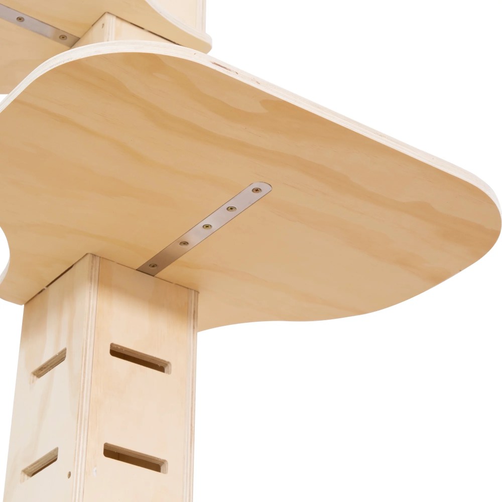 COZIWOW Floor to Ceiling Cat Tree Tower for Indoor Large Cats Tall Cat Climber with Adjustable Height (98-114 inches) 7 Tier Wood Cat Climbing Tower - Image 15