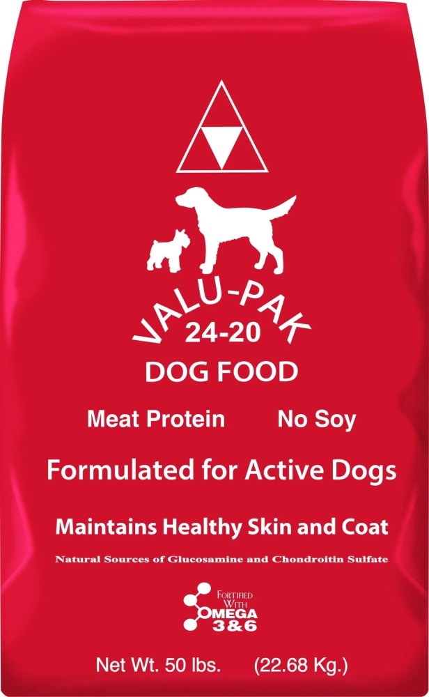 Valu-Pak 24-20 Dog Food Red Bag 50 lb