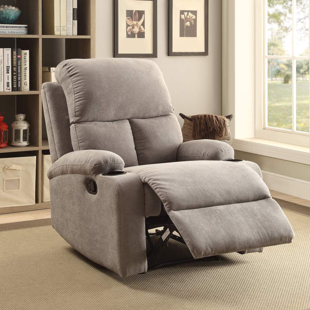 ACME Rosia Upholstery Motion Recliner in Gray - Image 5