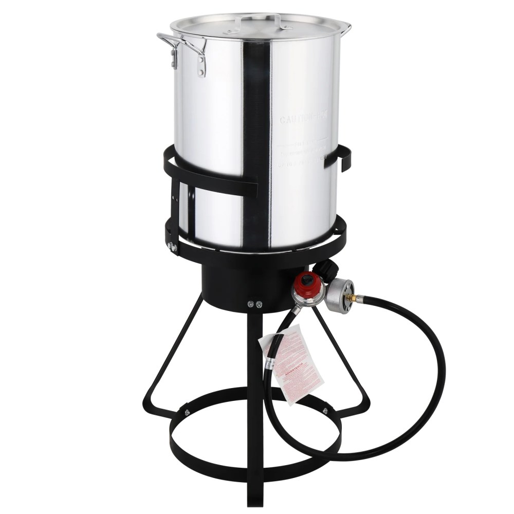 Ktaxon Propane Outdoor Fryer Aluminum Frying/Boiling Turkey Fryer Pot 30QT - Image 3
