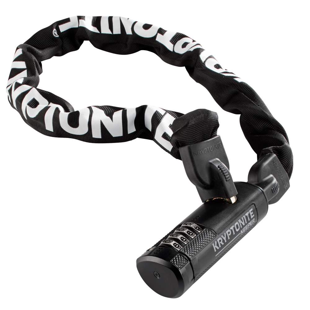 Kryptonite Keeper 790 Combination Integrated Chain Bicycle Lock (7mm x 90cm) for E-Bike