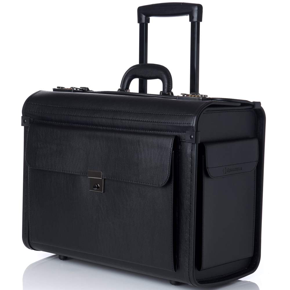 Alpine Swiss 19 Wheeled Briefcase Rolling Case Sales Sample Pilot Lawyer Attache