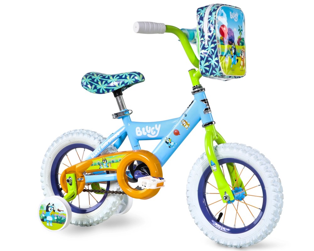 Bluey 12-inch Girls Bike with Training Wheels by Dynacraft, Coaster Brake, Steel Frame, Ages 3" 5, 1-Count
