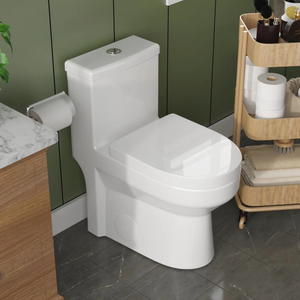 DeerValley Liberty DV-1F52812 Dual-Flush Elongated One-Piece Toilet (Seat Included) - Image 4