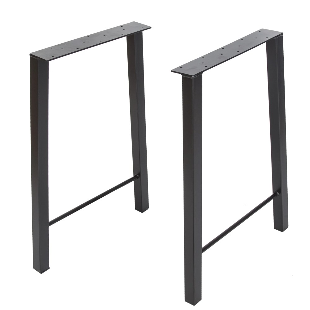 Kojem Clearance 28" Desk Legs , Metal Chair Legs Table Legs , 28"Hx20"W,Black Heavy Duty,Set of 2 , Steel Desk Leg, Furniture Leg