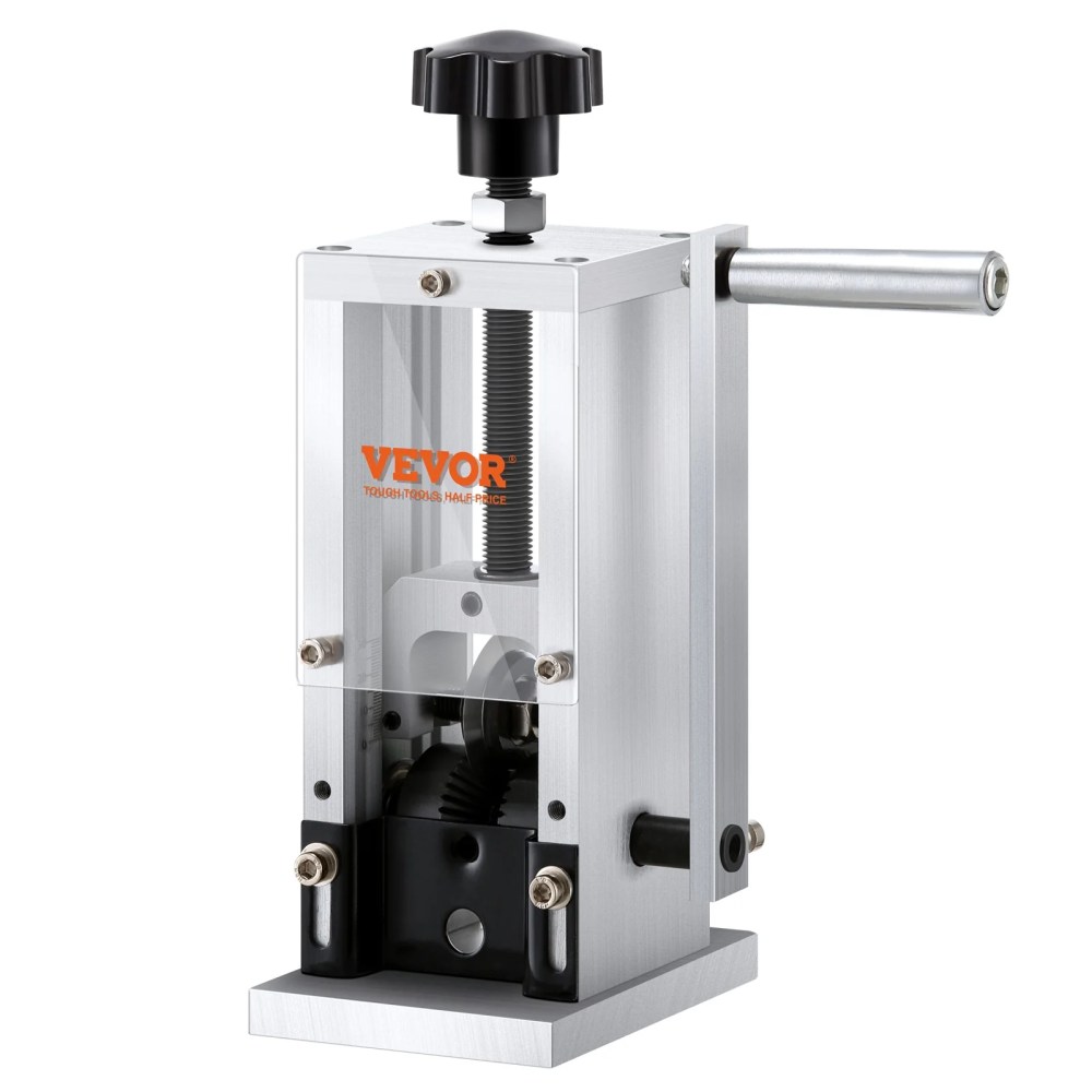 VEVOR Wire Stripping Machine, Wire Stripper with Hand Crank or Drill Powered, 0.06"-1.18" Copper Wire Stripper, Visible Stripping Depth Reference, Portable Aluminum Frame Wire Peeler