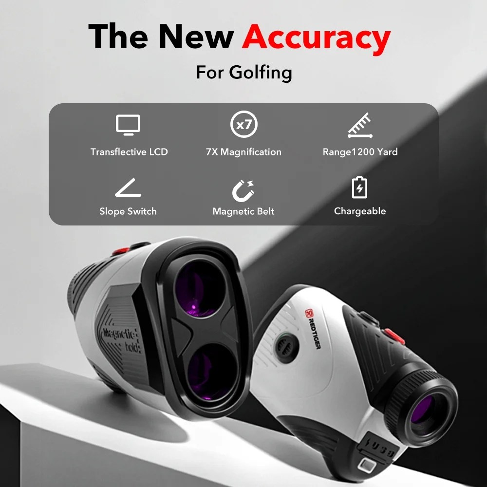 REDTIGER Laser Golf/Hunting Rangefinder, 7X Magnification Clear View 1200 Yards Laser Range Finder, Slope Measurement, Flag Pole Lockin, Short - Image 10