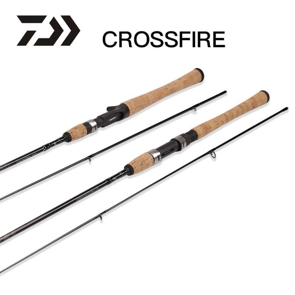 Daiwa Crossfire Spinning Rod 7' Medium Light Fast with Graphite Blank and Cork Grip