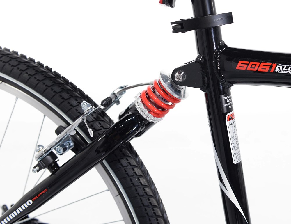 26" Kent Bicycle Avalon Comfort Men's Bike with Full Suspension, Adult Ages 13, Black - Image 2