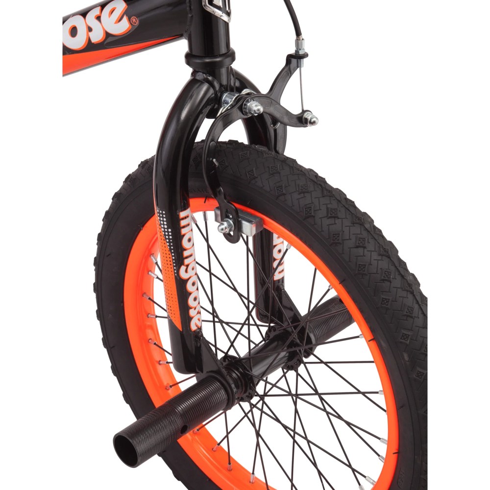 Mongoose Mutant Kids BMX Style Boys Bike, 16-in. Wheels, Kids Ages 3 - 5, Black & Orange - Image 4