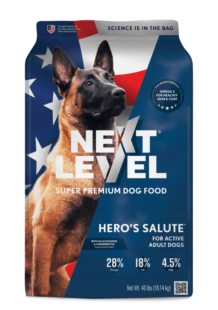 Next Level Hero's Salute Dry Dog Food, 40 lb Bag