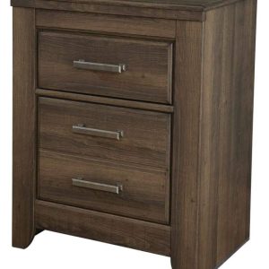 Signature Design by Ashley Casual Juararo 2 Drawer Nightstand, Dark Brown
