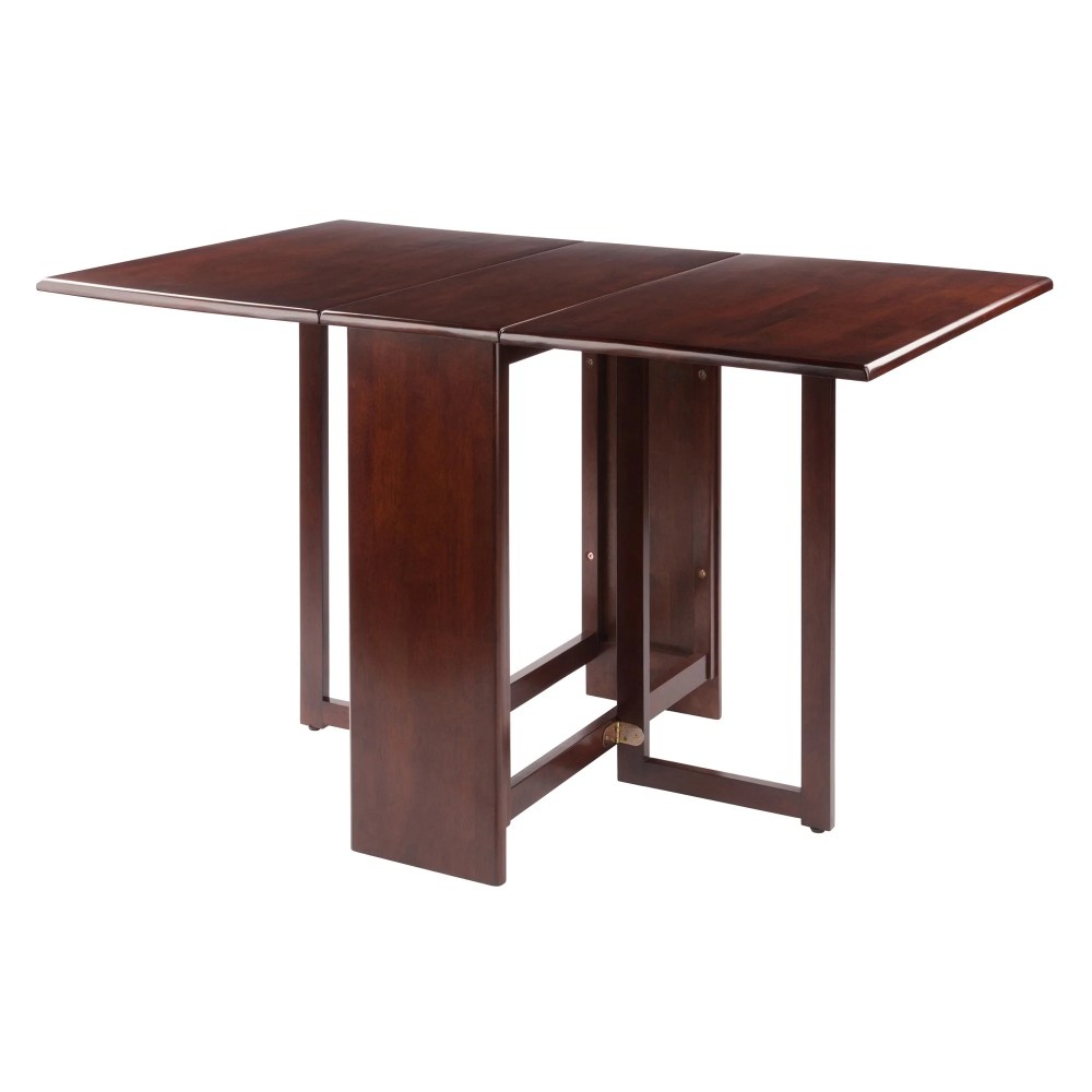 Winsome Wood Clara Double Drop Leaf Dining Table,Walnut Finish