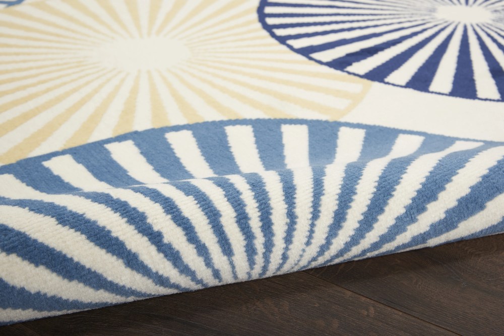 Nourison Grafix Geometric White 5'3" x 7'3" Area Rug, (57) - Image 9