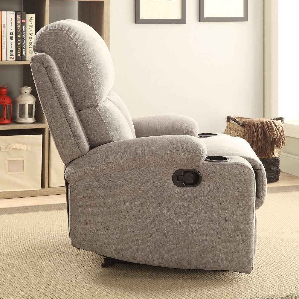 ACME Rosia Upholstery Motion Recliner in Gray - Image 3