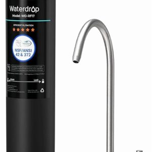 Waterdrop 17UB 3 Years Under Sink Water Filter,Under Sink Water Filtration System,NSF/ANSI 42 Certified,Reduces PFAS,PFOA/PFOS,Lead