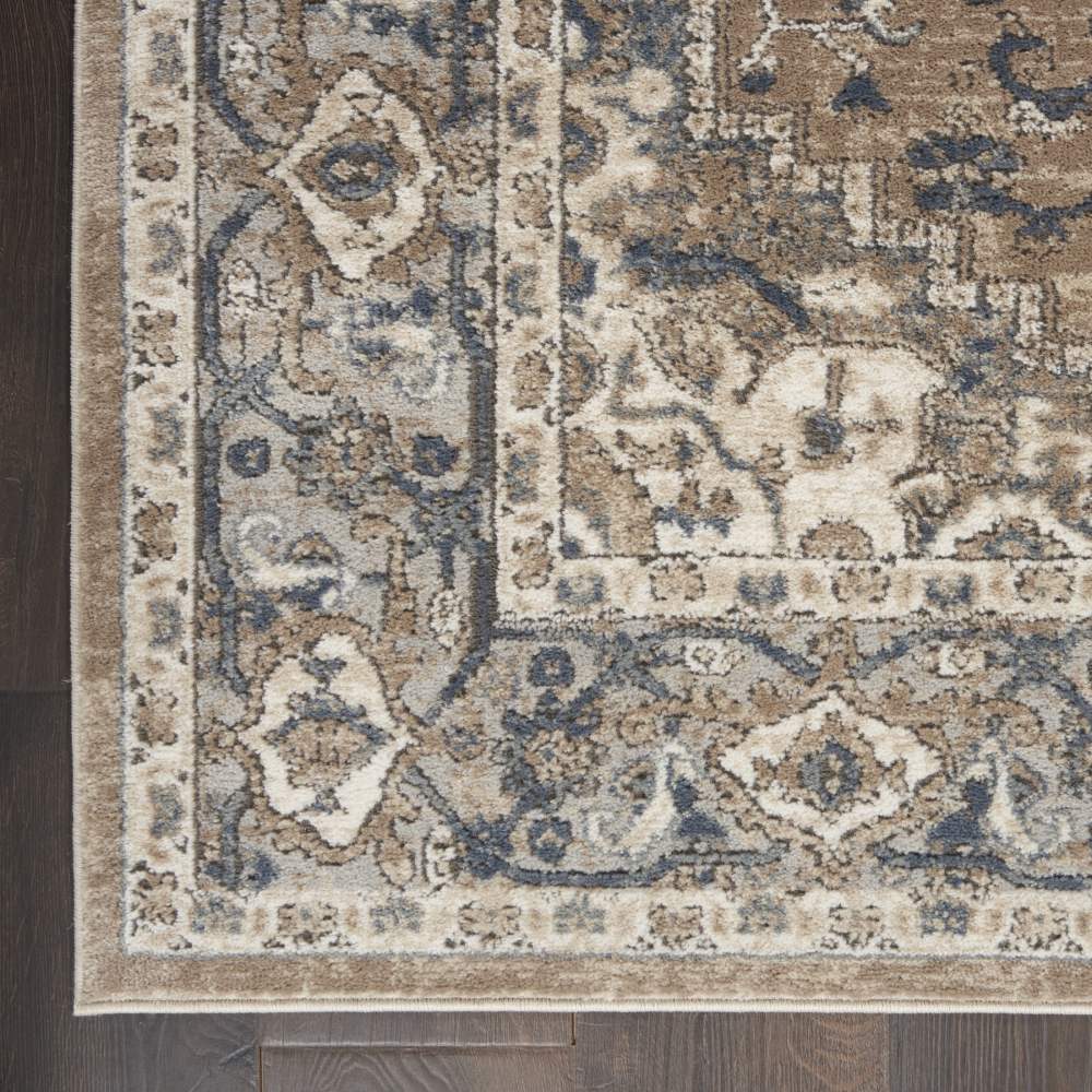 Nourison Concerto French country Beige/Grey 5'3" x 7'3" Area Rug, (57) - Image 5
