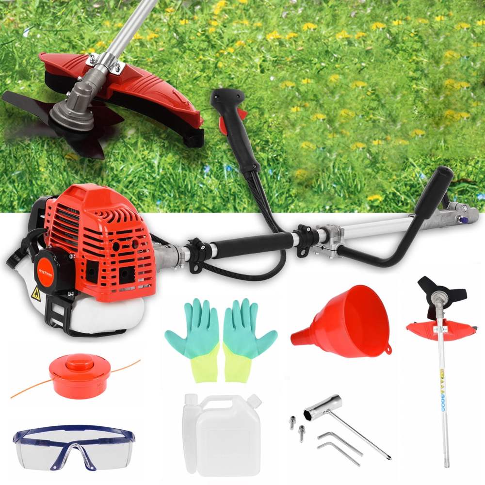 JNXYL 5 in 1 Hedge Trimmer,Reach to 16 Feet Gas Pole Saw for Tree Trimming,Cordless Gas Pole Grass Brush Cutter Chainsaw