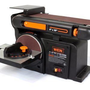 WEN 4.3-Amp 4 x 36-Inch Belt and 6-Inch Disc Sander with Cast Iron Base,6502T