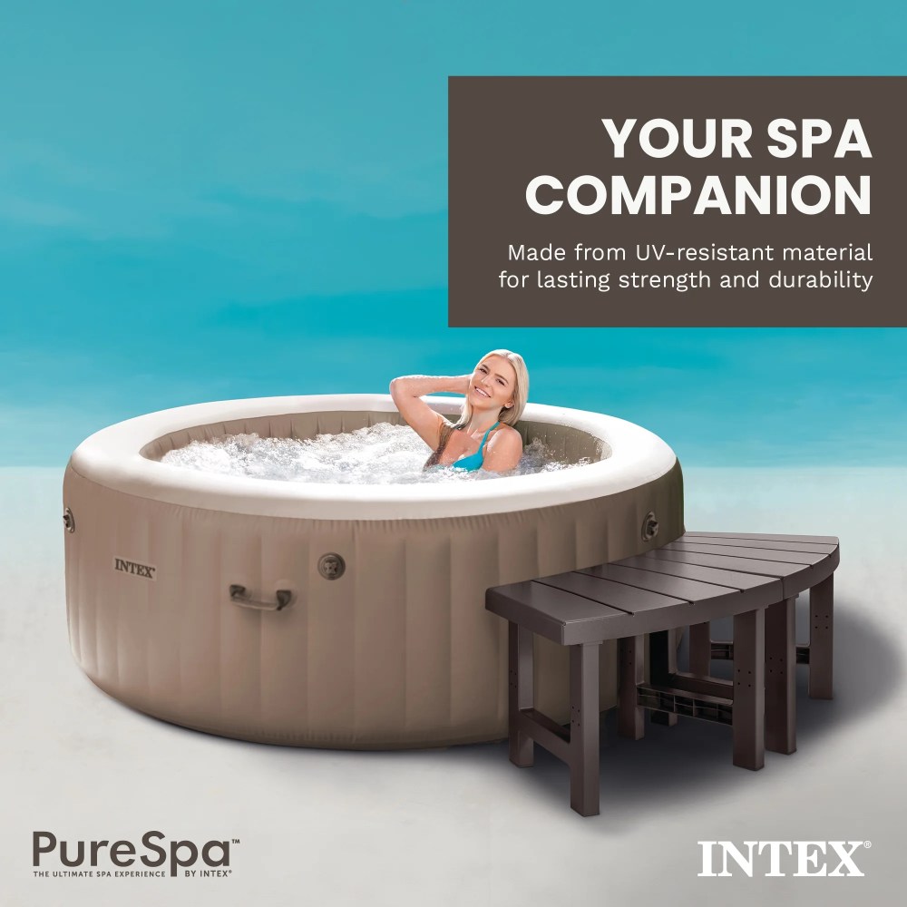 Intex 2 Medium PureSpa Accessories Benches, Compatible w/ 4 Person Spas - Image 3
